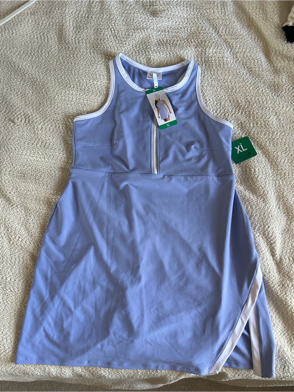 Light purple/blue Athletic Dress with shorts